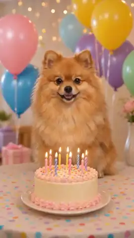 Happy Birthday pet video template preview